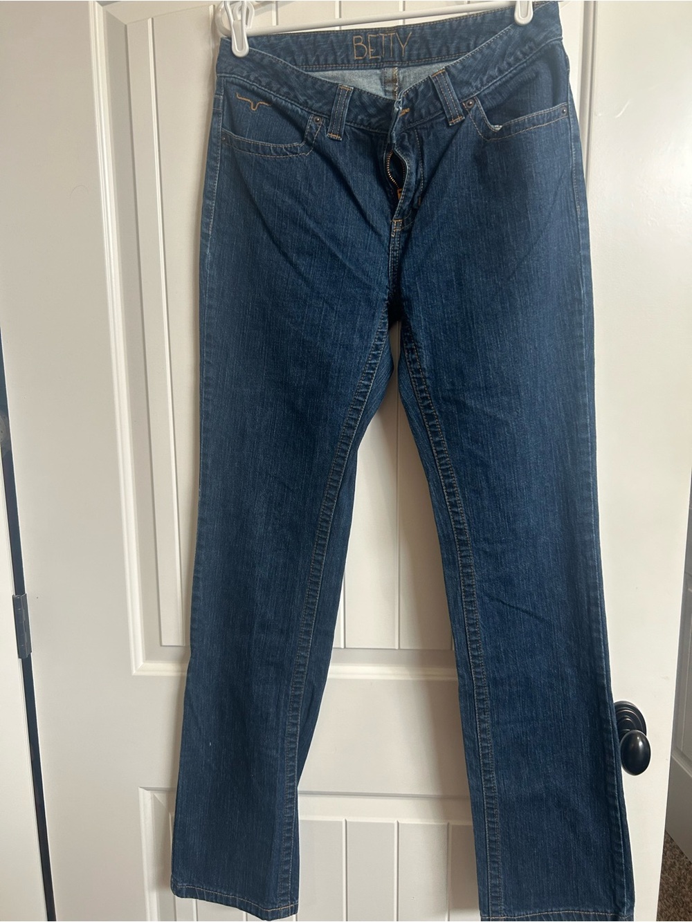 Kimes Betty Dark Wash Straight Leg Jeans